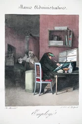 Angestellter, Illustration aus 